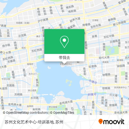 苏州文化艺术中心-培训基地地图