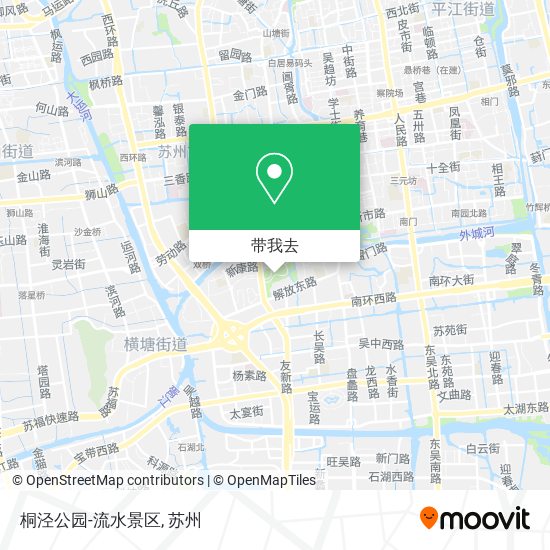 桐泾公园-流水景区地图