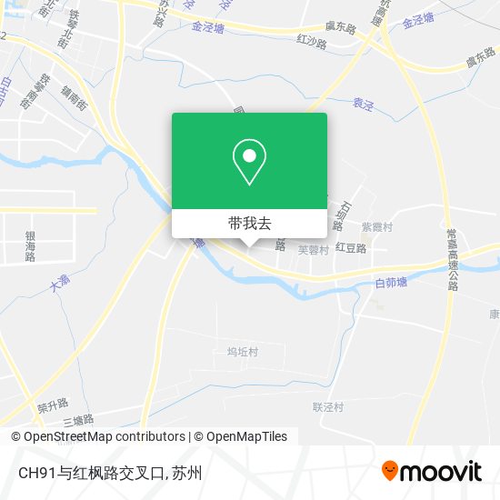 CH91与红枫路交叉口地图