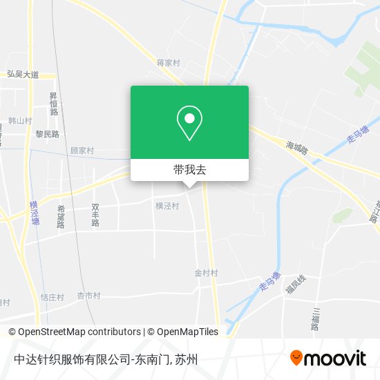 中达针织服饰有限公司-东南门地图