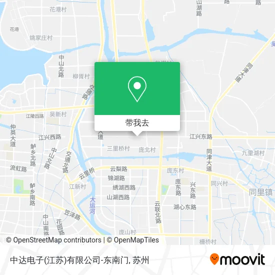 中达电子(江苏)有限公司-东南门地图