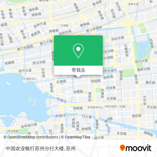 中国农业银行苏州分行大楼地图