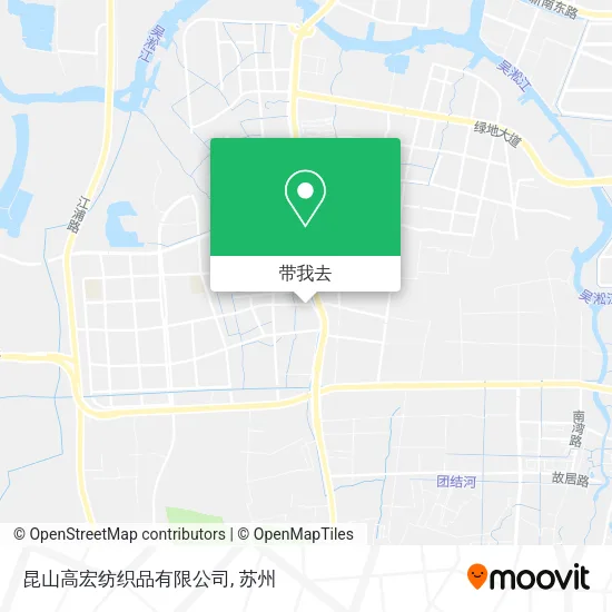昆山高宏纺织品有限公司地图