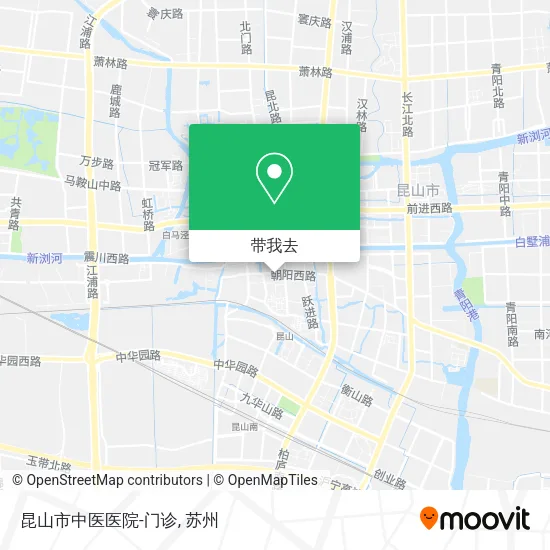 昆山市中医医院-门诊地图