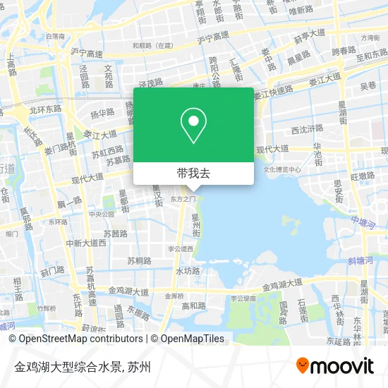 金鸡湖大型综合水景地图