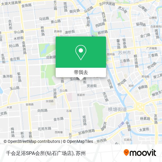千会足浴SPA会所(钻石广场店)地图