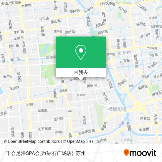 千会足浴SPA会所(钻石广场店)地图