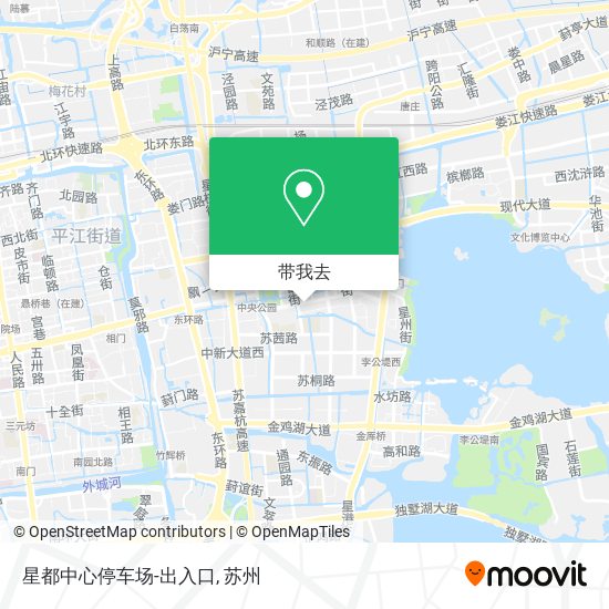 星都中心停车场-出入口地图