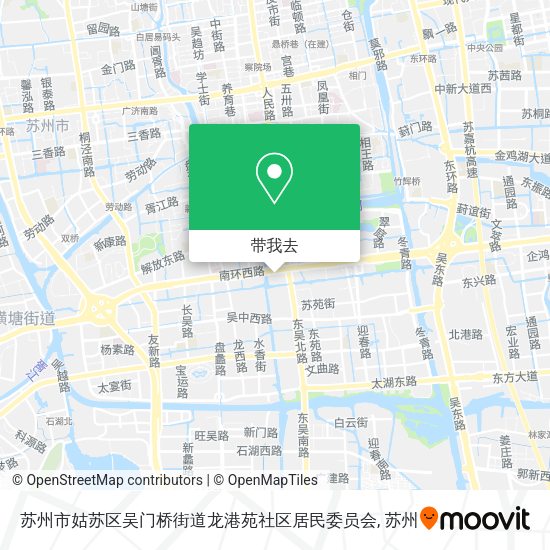 苏州市姑苏区吴门桥街道龙港苑社区居民委员会地图