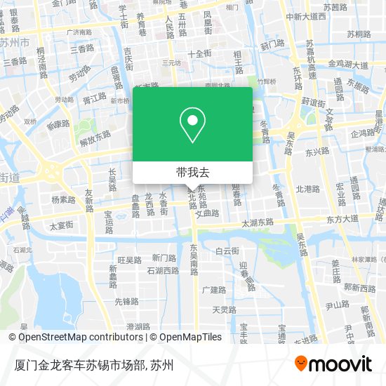 厦门金龙客车苏锡市场部地图