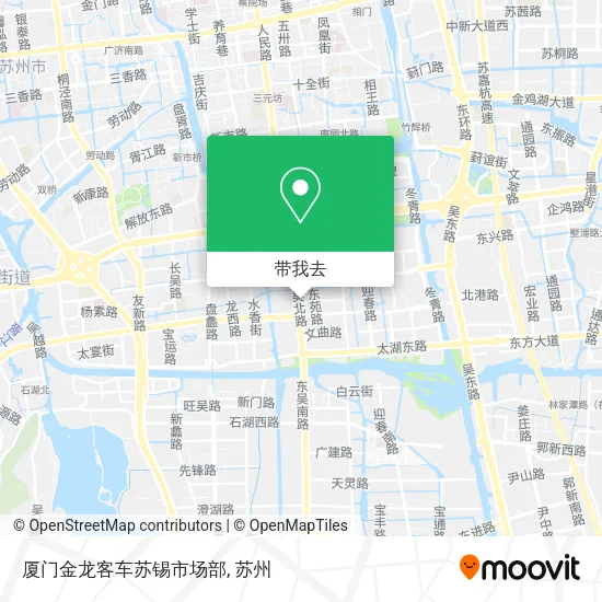 厦门金龙客车苏锡市场部地图
