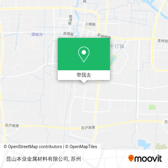 昆山本业金属材料有限公司地图
