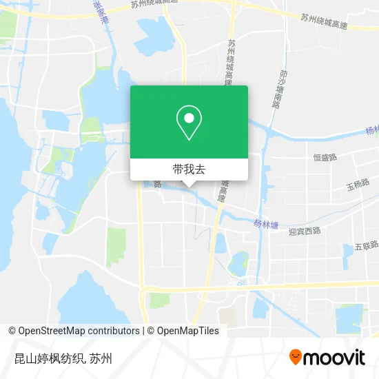 昆山婷枫纺织地图