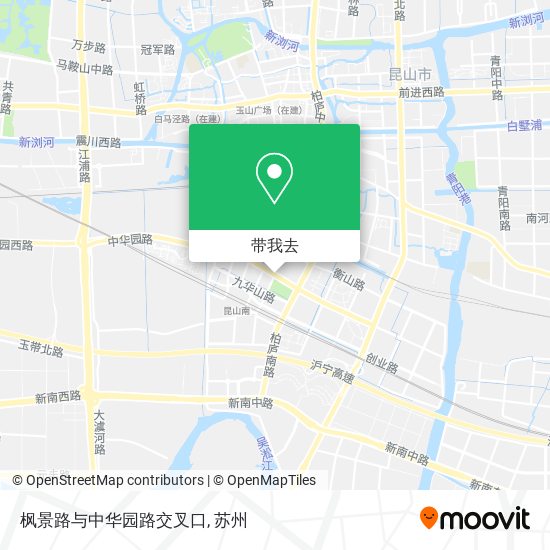 枫景路与中华园路交叉口地图