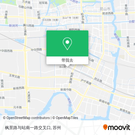 枫景路与站南一路交叉口地图