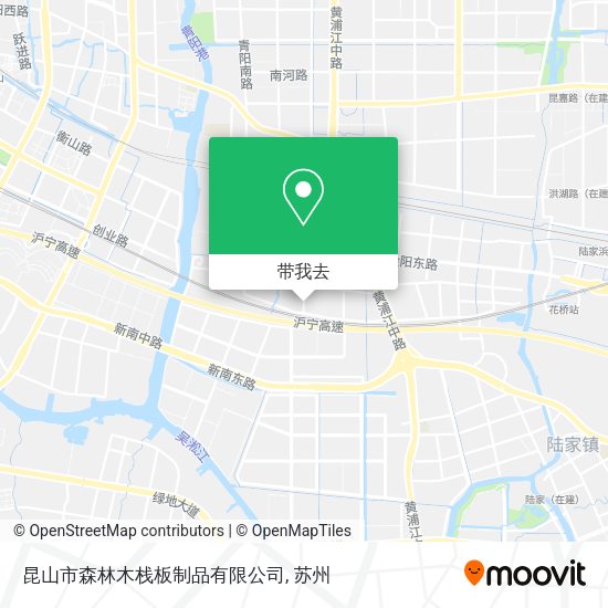 昆山市森林木栈板制品有限公司地图