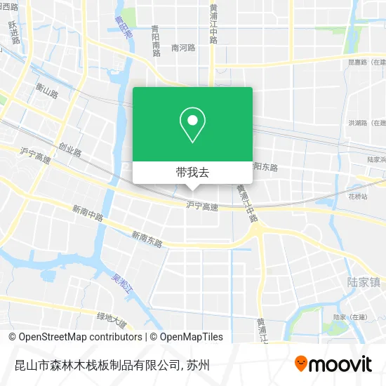昆山市森林木栈板制品有限公司地图