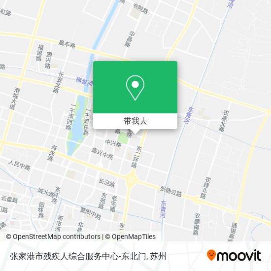 张家港市残疾人综合服务中心-东北门地图