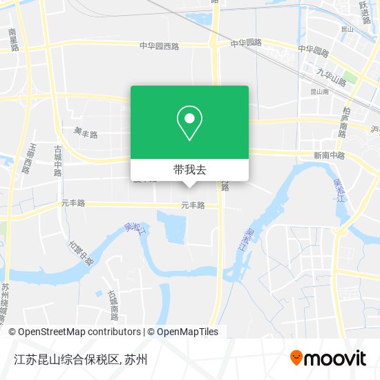 江苏昆山综合保税区地图