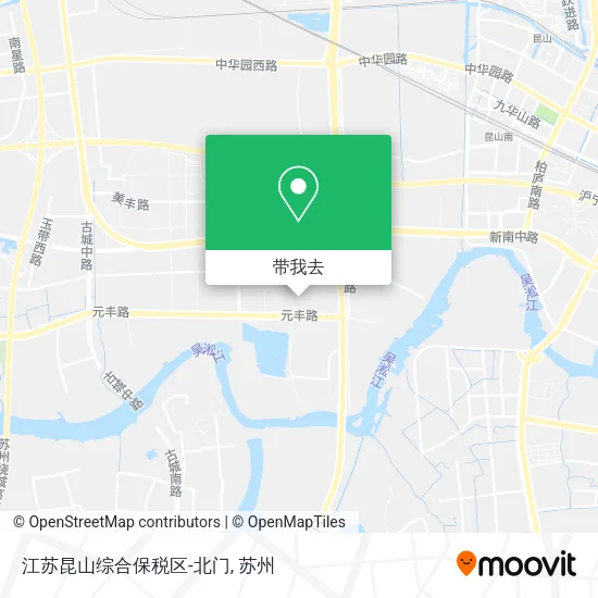 江苏昆山综合保税区-北门地图