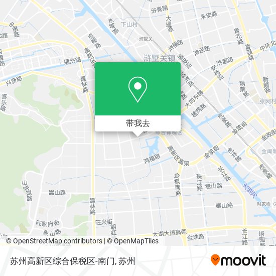 苏州高新区综合保税区-南门地图