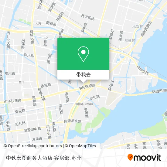 中铁宏图商务大酒店-客房部地图