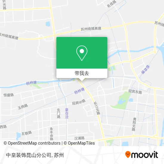 中皇装饰昆山分公司地图
