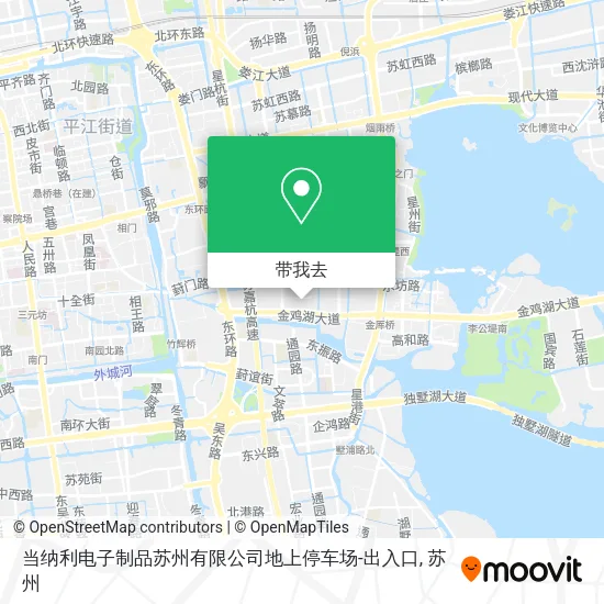 当纳利电子制品苏州有限公司地上停车场-出入口地图