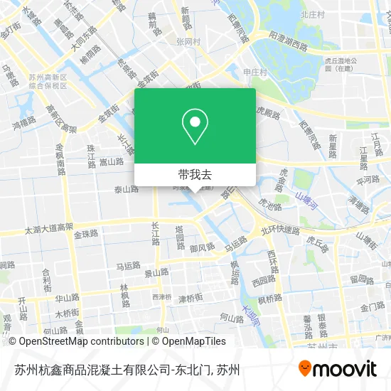 苏州杭鑫商品混凝土有限公司-东北门地图