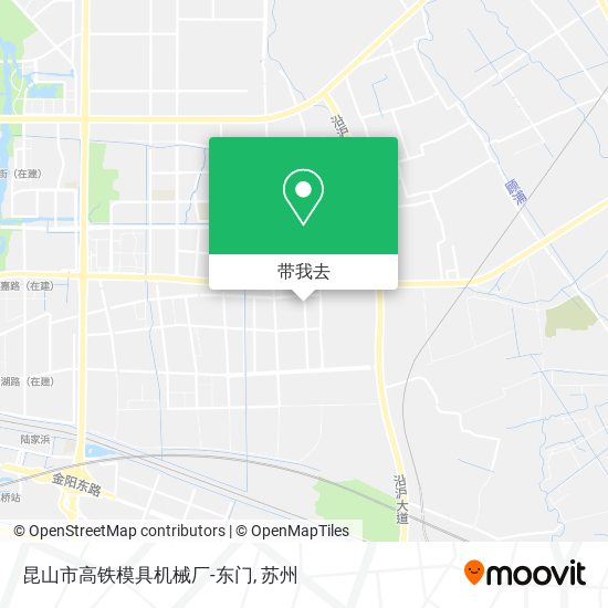 昆山市高铁模具机械厂-东门地图