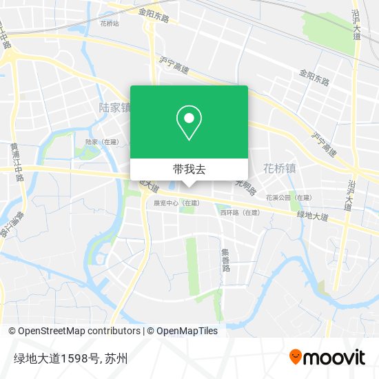 绿地大道1598号地图