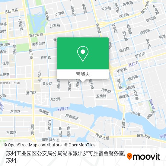 苏州工业园区公安局分局湖东派出所可胜宿舍警务室地图