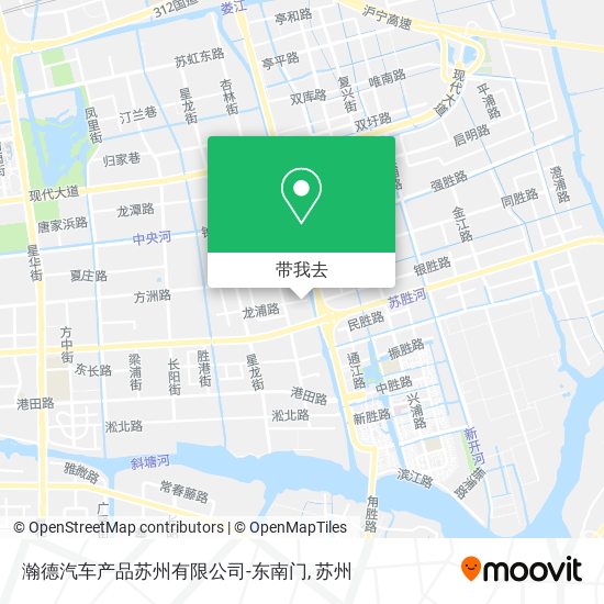 瀚德汽车产品苏州有限公司-东南门地图