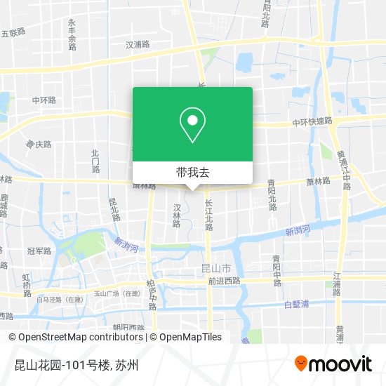 昆山花园-101号楼地图