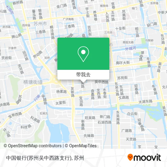 中国银行(苏州吴中西路支行)地图