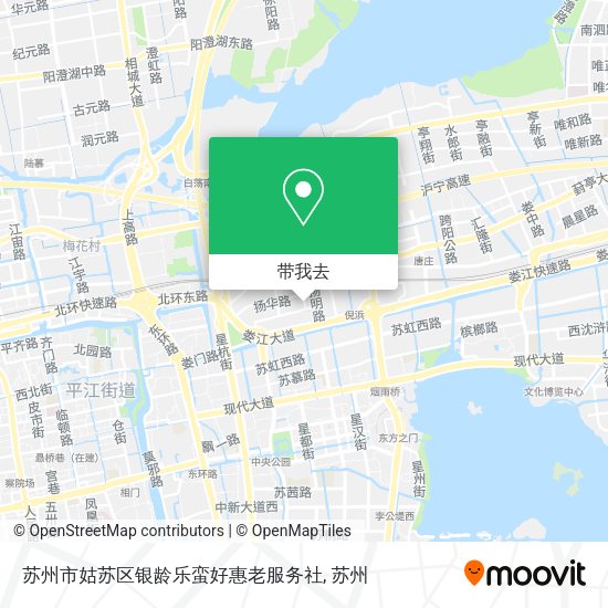 苏州市姑苏区银龄乐蛮好惠老服务社地图