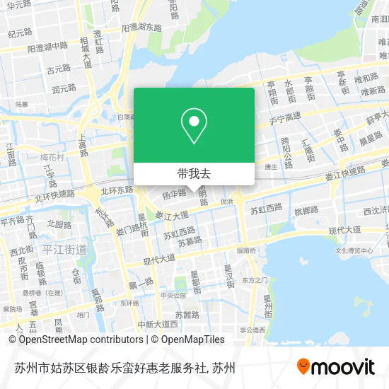 苏州市姑苏区银龄乐蛮好惠老服务社地图