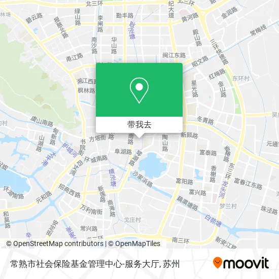 常熟市社会保险基金管理中心-服务大厅地图