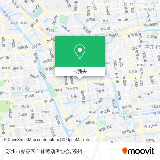 苏州市姑苏区个体劳动者协会地图