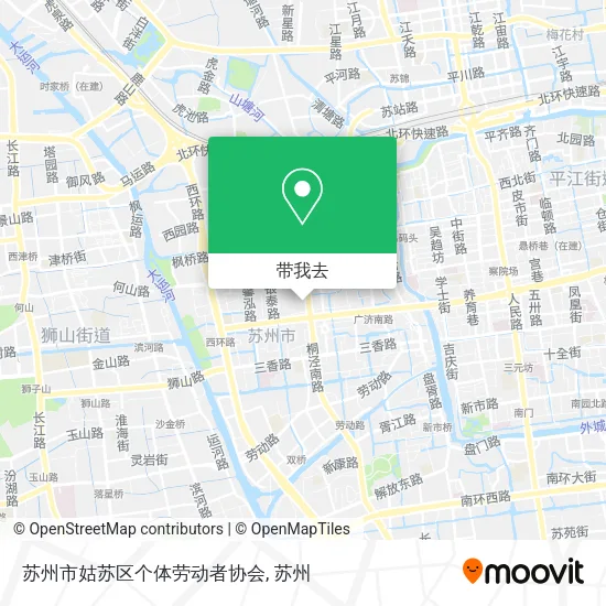 苏州市姑苏区个体劳动者协会地图