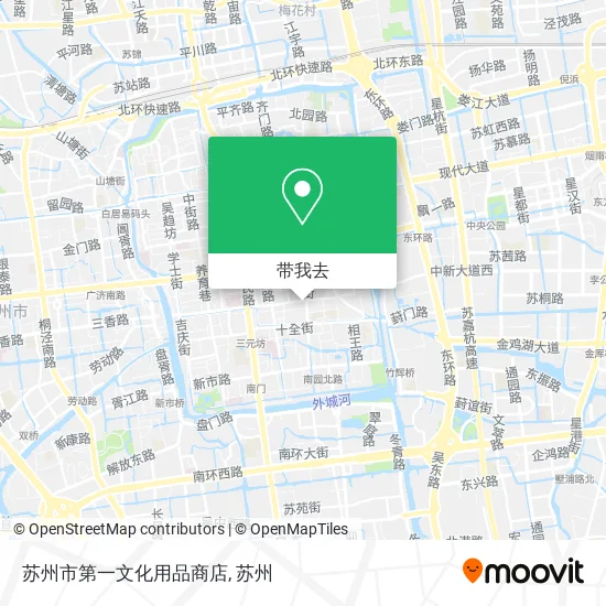 苏州市第一文化用品商店地图