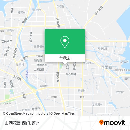 山湖花园-西门地图
