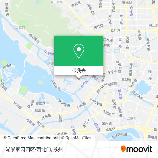 湖景家园四区-西北门地图