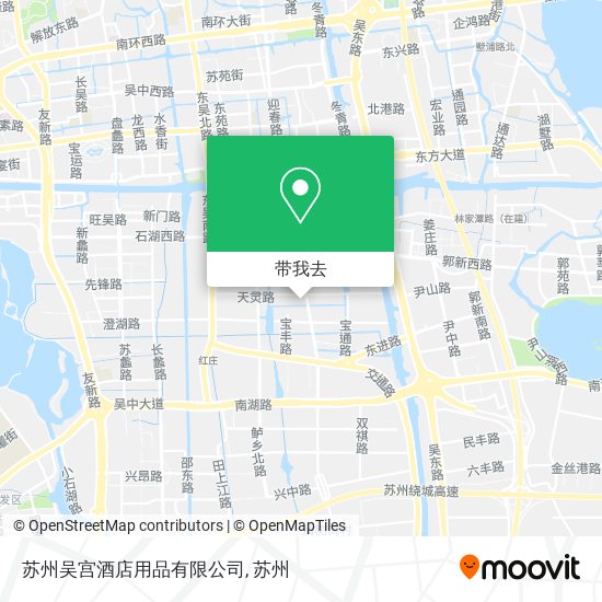 苏州吴宫酒店用品有限公司地图