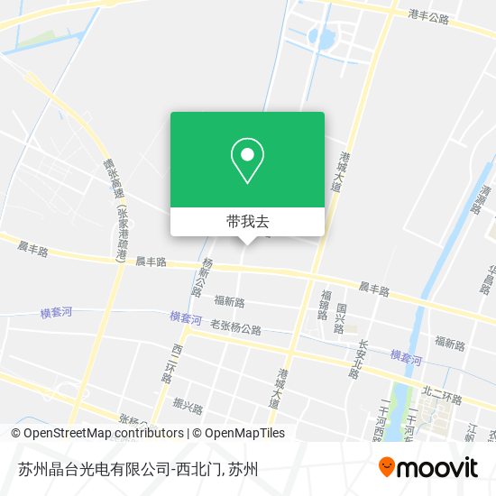 苏州晶台光电有限公司-西北门地图