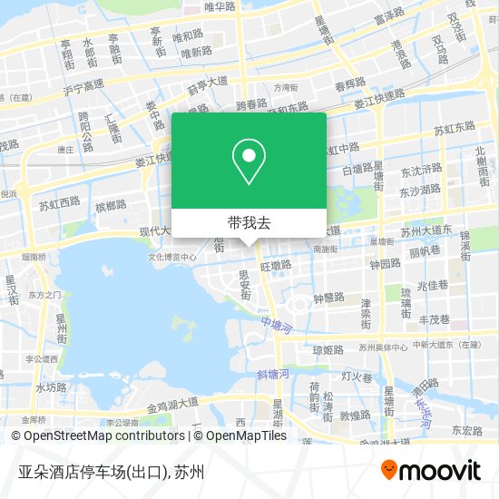 亚朵酒店停车场(出口)地图