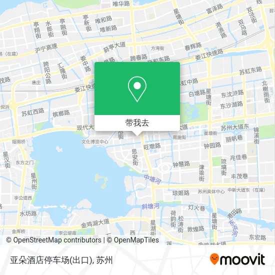 亚朵酒店停车场(出口)地图