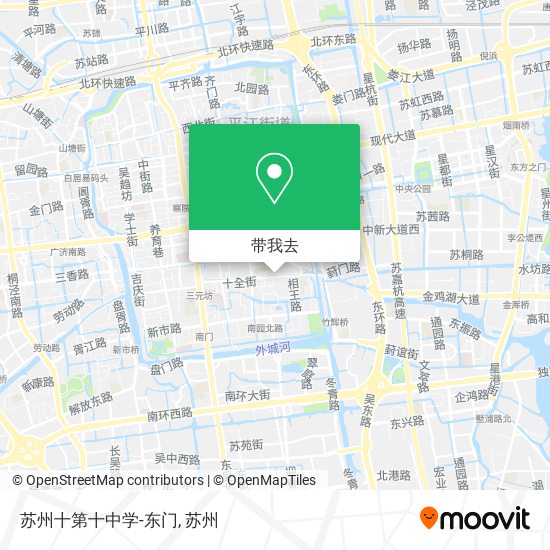 苏州十第十中学-东门地图