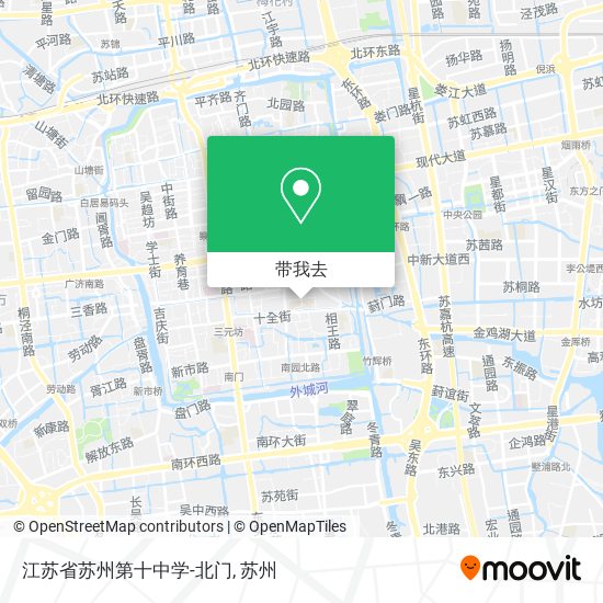江苏省苏州第十中学-北门地图