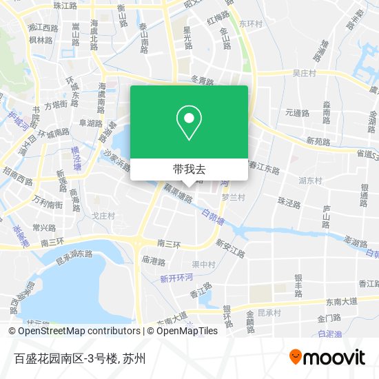 百盛花园南区-3号楼地图